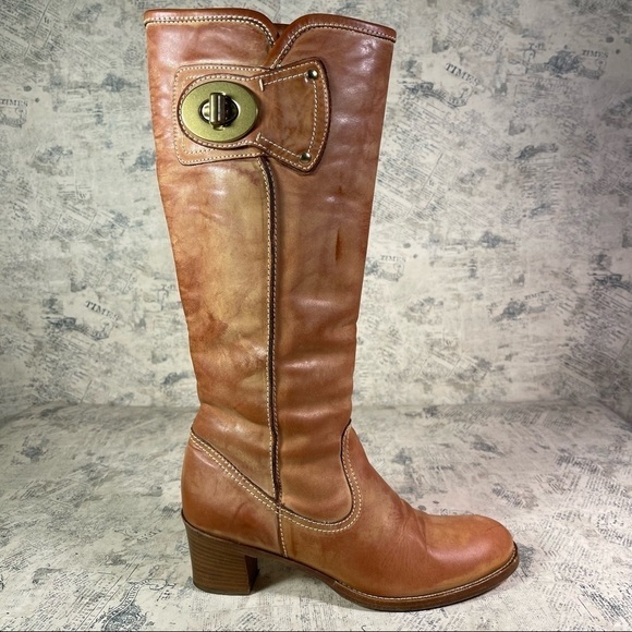 Coach Shoes - Coach Q125 Sara Boots Made in Italy